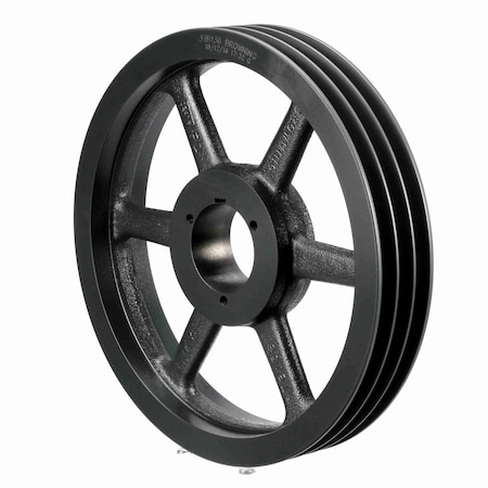 Browning 3 Groove Cast Iron Bushed Bore Multiple Sheave, 3TB136 3TB136